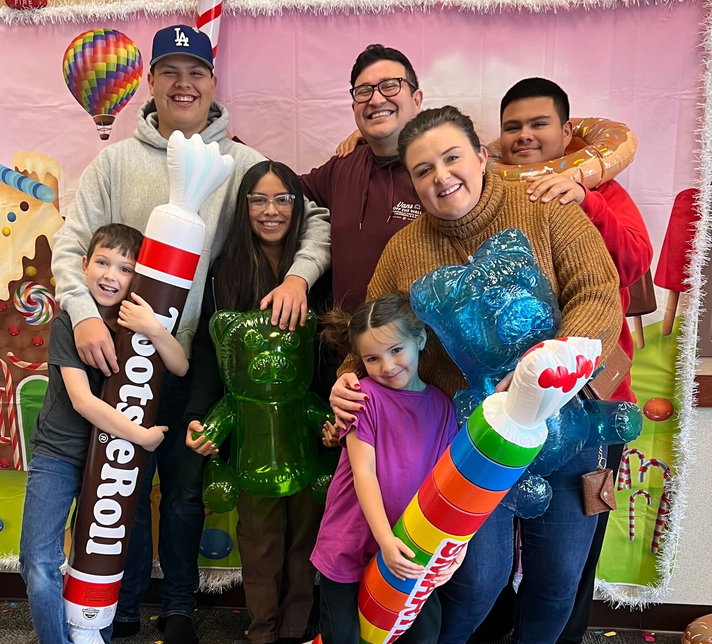Image of family at Candyland 2022.