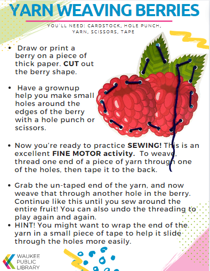 Instruction Sheet for Berry Weaving