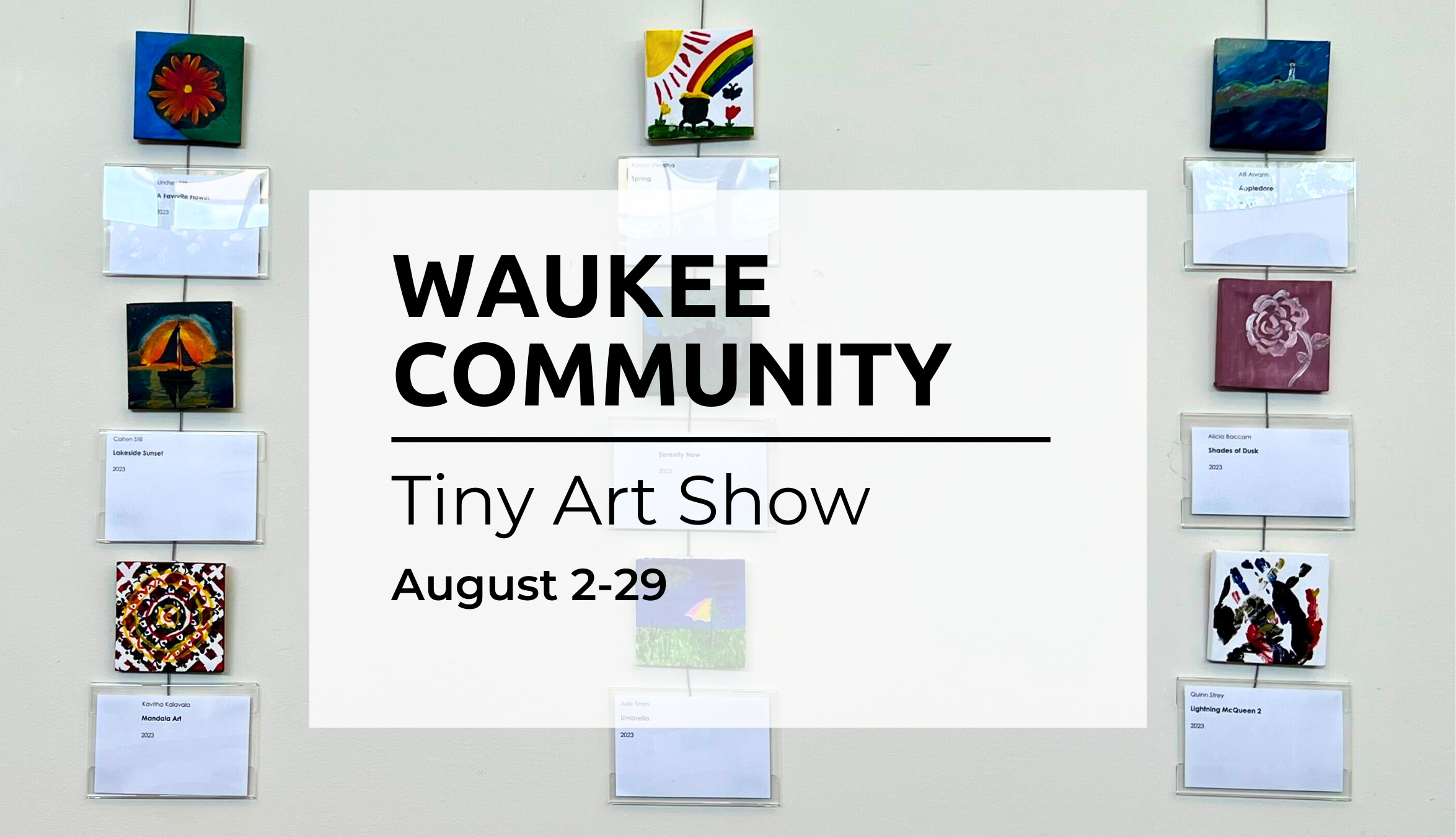 On Exhibit: Waukee Community Tiny Art Show