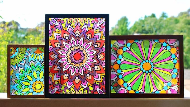 Teen DIY Imitation Stained Glass