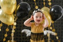 Image of baby at party.